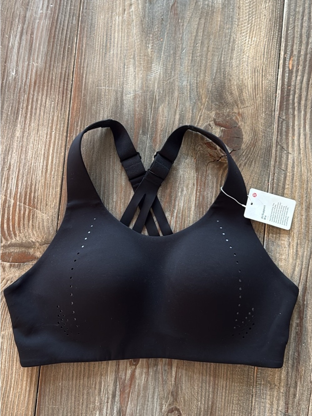 lululemon Air Support Black Bra 34C NWT Black